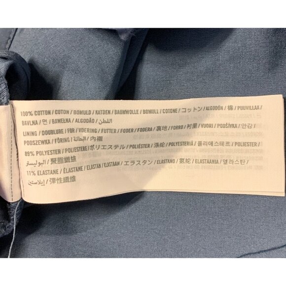 Abercrombie & Fitch Women Size Small Blue Eyelet Crop Top Blouse Sleeveless New - Picture 6 of 7